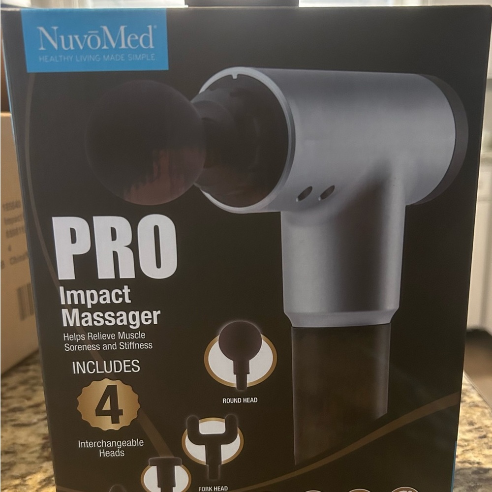 NuvoMed Pro Impact Massager - Black and Gray